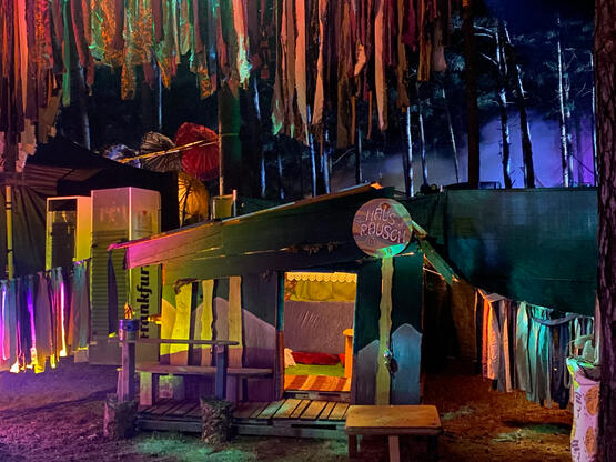 Realising the need for cozy corners in parties and festivals, we invite you to slow down and join us in softness